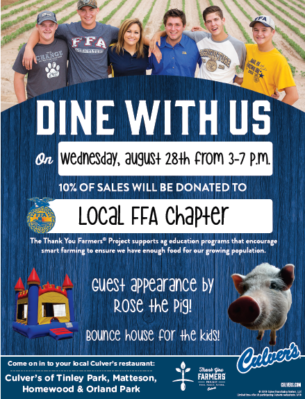 Dine with us Local FFA Chapter
