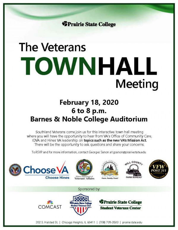 Veterans Town Hall Meeting Flyer
