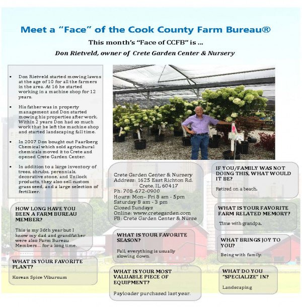 Meet a Face Crete Garden Center  Nursery